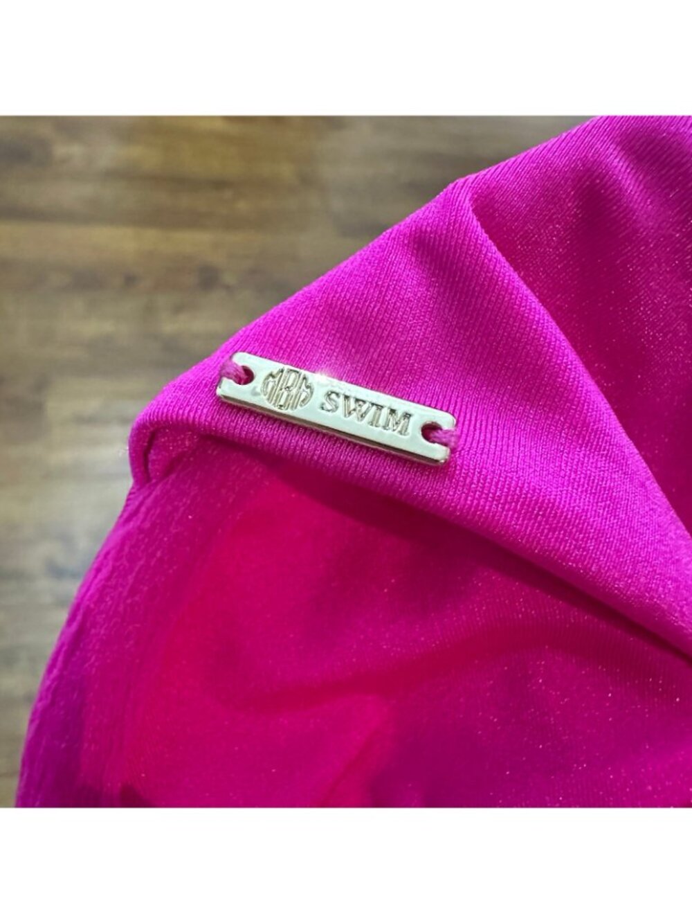 MBM Swim Chance Bikini Top in Magenta M - Picture 7 of 7